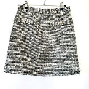 H&M Tweed A-Line Skirt Size 8